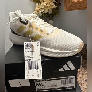 Adidas Runfalcon 3.0 W White Running Shoes women 6.5 new
